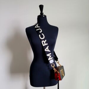 Marc Jacobs Snapshot Crossbody Bag Black & Red